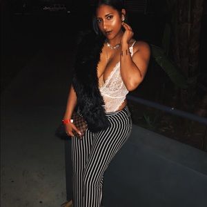 Fashion Nova White Lace body suit